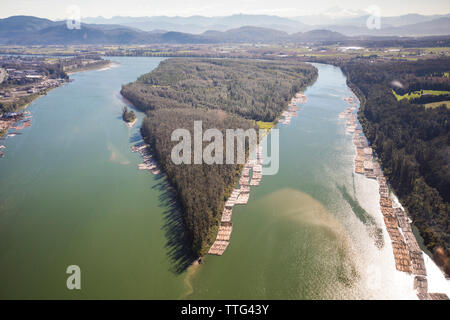 L'Île Matsqui, Fraser, Colombie-Britannique. Banque D'Images