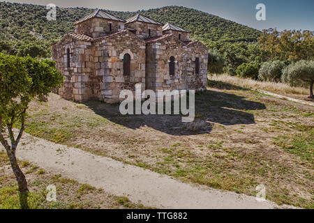 L'église wisigothique de Santa Lucia del Trampal, Alcuescar, Espagne. Chapelle Banque D'Images