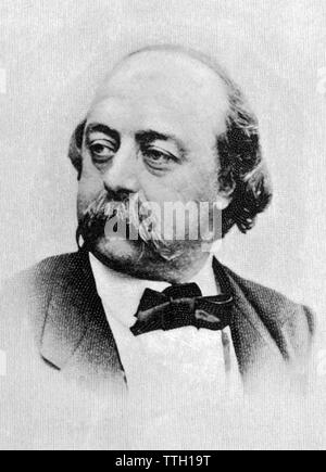 GUSTAVE Flaubert (1821-1880) romancier français Banque D'Images