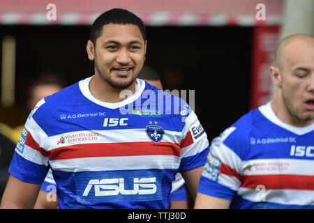 Salford, Royaume-Uni, 2019 16 6. 16 juin 2019. Stade AJ Bell, Salford, Angleterre ; Rugby League Super League Betfred, Salford Red Devils vs Wakefield Trinity ; Pauli Pauli de Wakefield Trinity. Dean Williams/RugbyPixUK Banque D'Images