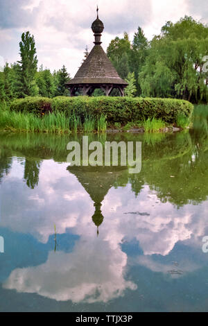 Paysage de l'Ukraine, Musée de l'architecture et la vie des Naddnepryanschiny Pereyaslav-Khmelnytsky , Centrale, l'Ukraine Banque D'Images