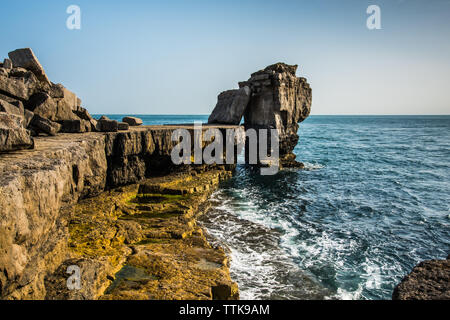 Pulpit Rock, Portland Bill Dorset Banque D'Images