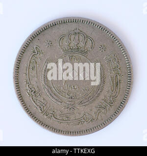 Jordan 100 Fils - Abdullah I Coin - 1949 Banque D'Images