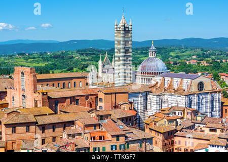 La Cathédrale de Sienne à Sienne (Italie) Banque D'Images