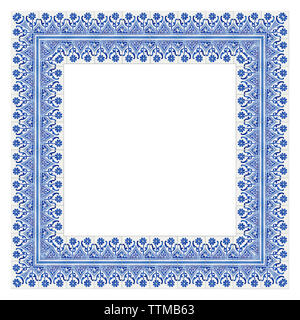 La conception du châssis avec des décorations typiquement portugais avec carreaux de céramique de couleur appelé 'azulejos' - image en haute résolution sur fond blanc pour faciliter le sel Banque D'Images