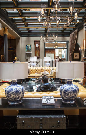 USA, Colorado, Aspen, intérieur de l'hôtel Jerome, centre-ville d'Aspen Banque D'Images