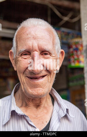 Brésil, Rio de Janeiro, Lapa, Lavradio, Rue Coiffure Mario Carnivale Banque D'Images