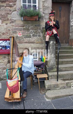 Edimbourg, Royaume-Uni, 30 juillet 2018 : les artistes de rue sur le Royal Mile. Credit : Terry Murden, Alamy Banque D'Images