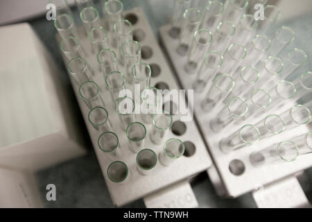 Support de tube à essai Banque D'Images