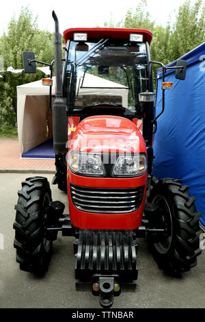 Sur l'équipement lourd d'exposition agricole Banque D'Images