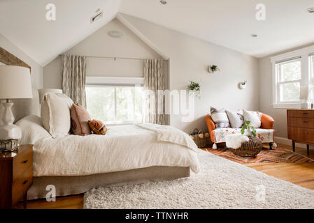 L'intérieur de chambre à coucher Banque D'Images