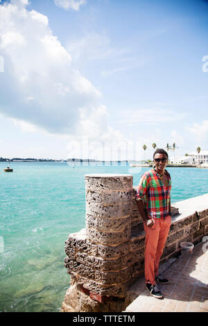 Les Bermudes. Saint George. Chef Marcus Samuelsson à St George. Banque D'Images