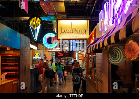 DeKalb market hall Brooklyn NYC Banque D'Images