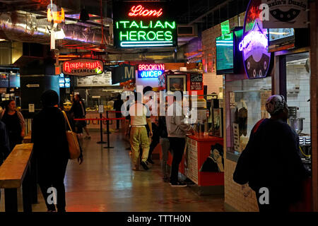 DeKalb market hall Brooklyn NYC Banque D'Images