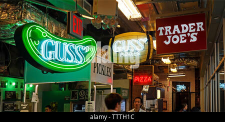 DeKalb market hall Brooklyn NYC Banque D'Images
