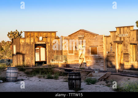 Pioneertown dans le désert de Mojave en Californie du Sud Banque D'Images