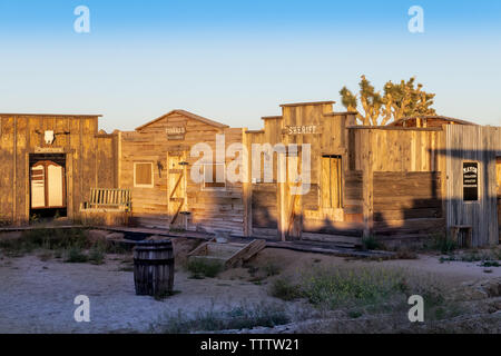 Pioneertown dans le désert de Mojave en Californie du Sud Banque D'Images