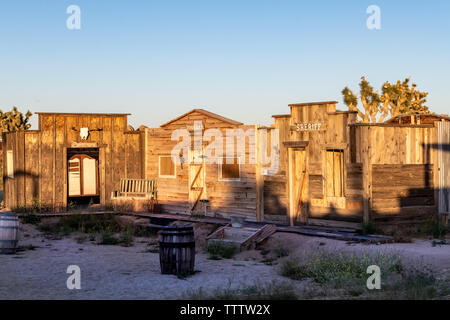 Pioneertown dans le désert de Mojave en Californie du Sud Banque D'Images