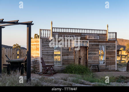 Pioneertown dans le désert de Mojave en Californie du Sud Banque D'Images