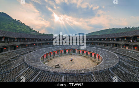 Boîtier Hakka Meizhou Banque D'Images