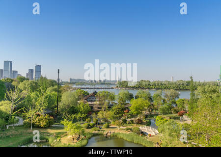 Parc de la ville, le lac Banque D'Images