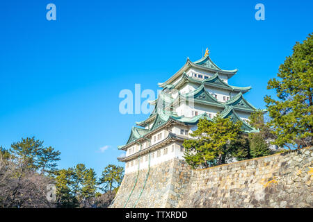 Nagoya, Japon - 16 Février 2019 : monument Château de Nagoya à Nagoya, au Japon. Banque D'Images
