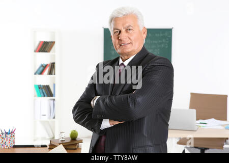 Professeur principal à leçon de classe Banque D'Images