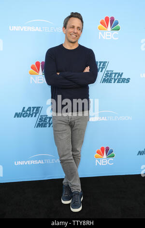 'La fin de nuit avec Seth Meyers FYC Événement au Saban Centre des médias à l'Académie de télévision à North Hollywood, Californie le 17 mai 2019 mettant en vedette : Seth Meyers Où : Los Angeles, California, United States Quand : 18 mai 2019 Credit : Sheri/WENN.com Determan Banque D'Images