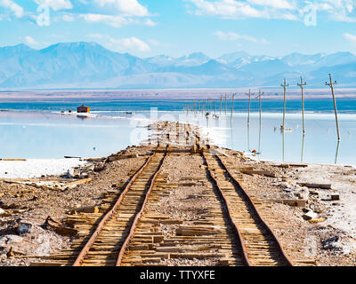 Chaka Salt Lake Scenery Banque D'Images