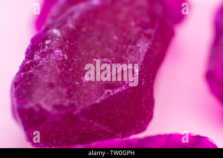 Macro photo de litière silice cristaux de dioxyde de silicium. Banque D'Images