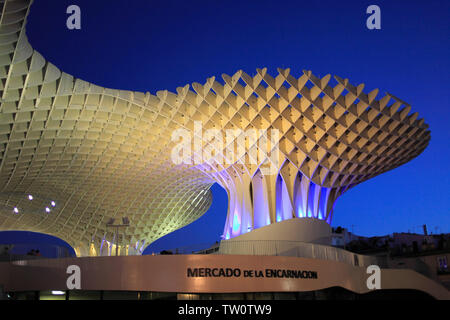 Espagne, Andalousie, Séville, le Metropol Parasol, Las Setas, Banque D'Images