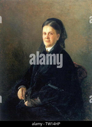 Nikolai Ge (Gay) - Portrait Ann Olsufyeva 1881 Banque D'Images