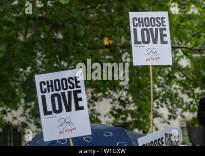 Londres 18 juin 2019 Safe passage campagne ; une campagne cherchant à garantir un passage sûr pour unaccompaned Crédit d'enfants réfugiés Ian Davidson/Alamy Live News Banque D'Images