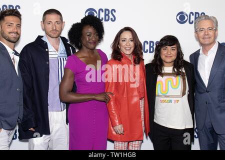 NEW YORK, NEW YORK - 15 MAI 2019 : les célébrités assiste à l'upfront de CBS au Plaza le 15 mai 2019 dans la ville de New York. Avec : Jean-Luc Bilodeau, Lucas Neff, Ito Aghayere, Patricia Heaton, Sabrina Jalees, Kyle MacLachlan Où : New York, New York, United States Quand : 15 mai 2019 Credit : Arturo Holmes/WENN.com Banque D'Images