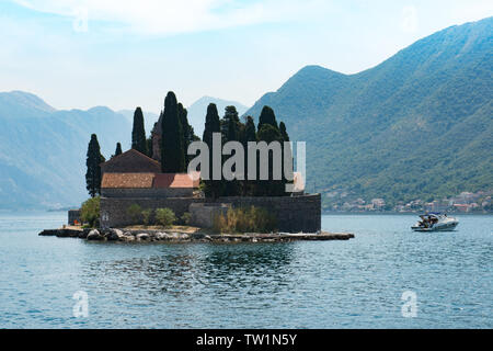 St George Island, la baie de Kotor Banque D'Images