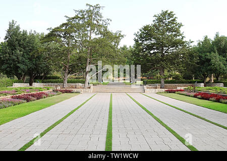 Park Ramat Hanadiv, Memorial Gardens du baron Edmond de Rothschild, Zichron Yaakov, Israël Banque D'Images