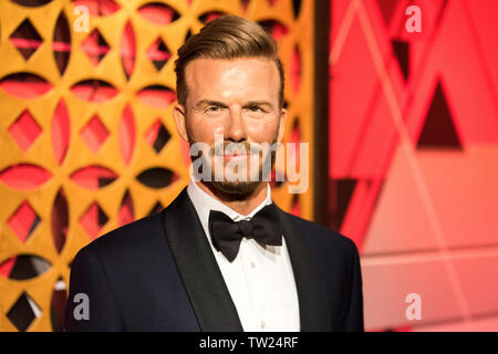 ISTANBUL, TURQUIE - 16 mars 2017 : David Beckham cire figure au musée Madame Tussauds à Istanbul. Banque D'Images