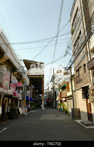 Osaka, Japon, 29th, Mai, 2017. La vue du paysage de la rue. Osaka est une ville dans la région du Kansai au Japon. Banque D'Images