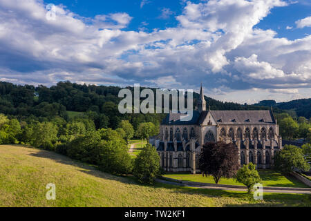 La Cathédrale d'Altenberg à partir d'une vue à vol d'oiseau Banque D'Images