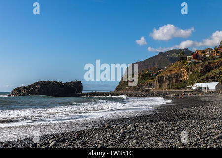 Praia Formosa, Funchal, Madère 2018 Banque D'Images