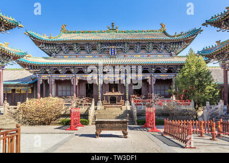 Guan Di Temple, ville ancienne, Zaozhuang Taierzhuang City, Shandong Province Banque D'Images