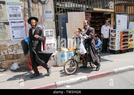 Mea Shearim, à l'ouest de Jérusalem, Israël Banque D'Images