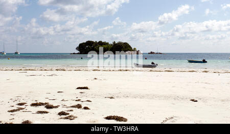 Praslin, Seychelles - 22 Avril 2019 : la Belle Anse Volbert à Praslin Island Banque D'Images