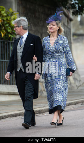 Le mariage de Lady Gabriella Windsor et Thomas Kingston à St George's Chapel, Windsor vedette : Lady Helen Taylor, Timothy Taylor Où : Windsor, Royaume-Uni Quand : 18 mai 2019 Crédit : John Rainford/WENN Banque D'Images