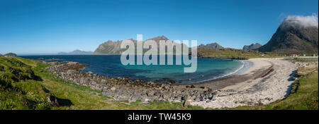 Vesterålen sans petrole, archipel Hovden Beach, Norvège Banque D'Images