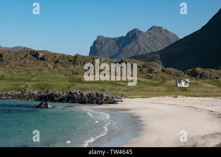 Vesterålen sans petrole, archipel Hovden Beach, Norvège Banque D'Images