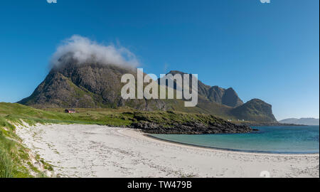 Vesterålen sans petrole, archipel Hovden Beach, Norvège Banque D'Images