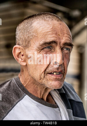 Philadelpia street portrait pris dans le centre-ville d'un homme Banque D'Images