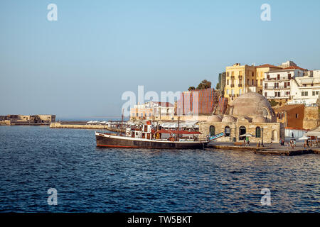 Vieux port de La Canée. La Crète. Grèce Banque D'Images