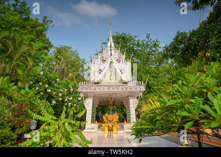 Dans un temple du Bouddha de Jade à Vientiane au Laos Banque D'Images